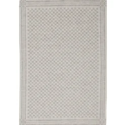 Erika Vaitkute Geschirrtuch SCHACHBRETT Grau Jacquard 47x70 Fashion