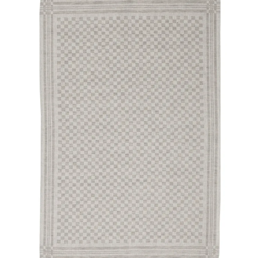Erika Vaitkute Geschirrtuch SCHACHBRETT Grau Jacquard 47x70 Fashion