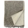 Erika Vaitkute Merinoplaid DUO Hellgrau/Weiss 140x200 Fashion