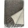 Erika Vaitkute Merinoplaid DUO Dunkelgrau/Weiss 140x200 Sale
