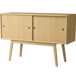 FDB Møbler A83 - Butler Kommode Natur/Staubgrüne Front New