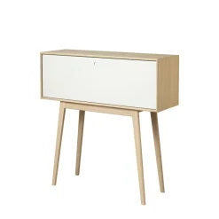 FDB Møbler A84 - Butler Kommode/Sekretär Natur/Weiß New