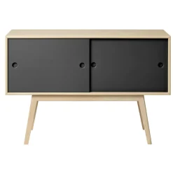 FDB Møbler A83 - Butler Kommode Natur/Schwarze Front Clearance