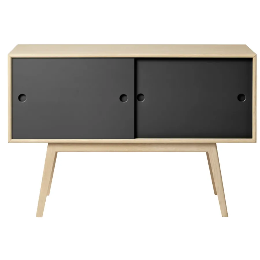 FDB Møbler A83 - Butler Kommode Natur/Schwarze Front Clearance