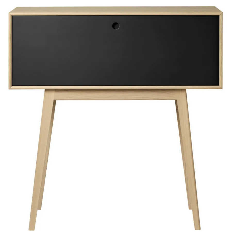 FDB Møbler A84 - Butler Kommode/Sekretär Natur/Schwarz Discount