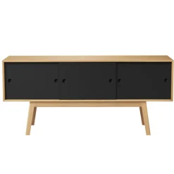 FDB Møbler A85 - Butler Sideboard Schwarz/Natur Best