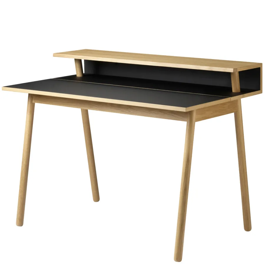 FDB Møbler C68 - Nørrebro Schreibtisch Eiche/Schwarz Discount