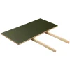 FDB Møbler C35 Verlängerungsstück Natur/Oliv Linoleum Oliv 90 cm Best