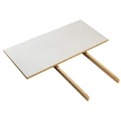 FDB Møbler C35 Verlängerungsstück Natur/Hellgrau Linoleum Pilzbraun 90 cm Online