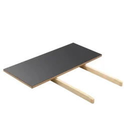FDB Møbler C35 Verlängerungsstück Natur/Schwarz Linoleum Schwarz 82 cm Hot