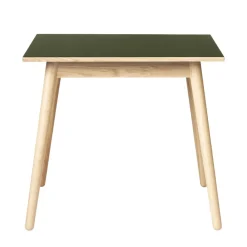 FDB Møbler C35A Quadratischer Tisch Natur/Oliv Linoleum Oliv Discount