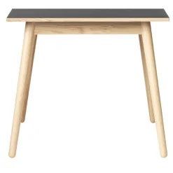 FDB Møbler C35A Quadratischer Tisch Natur/Schwarz Linoleum Schwarz Hot
