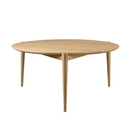 FDB Møbler D102 - Søs (Ø85) Couchtisch Eiche Natur Sale