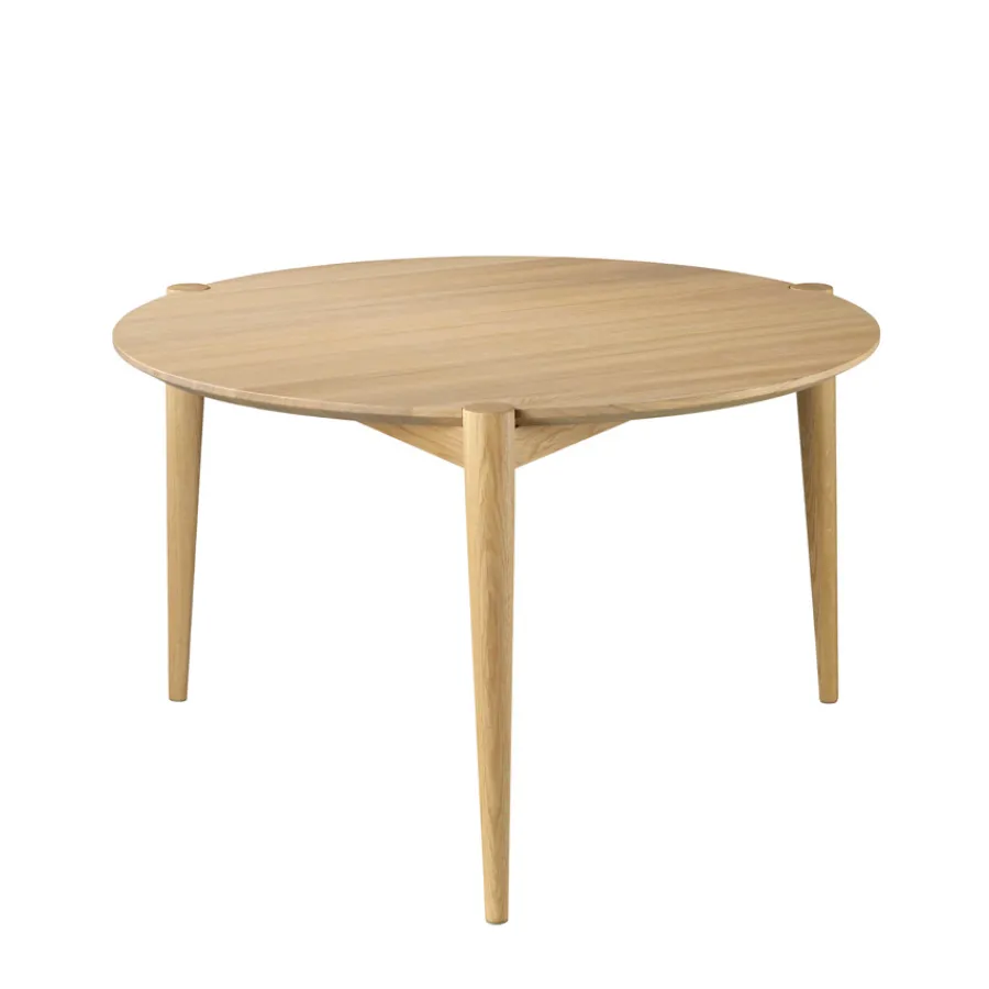 FDB Møbler D102 - Søs (Ø70) Couchtisch Eiche Natur New