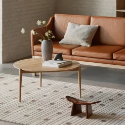 FDB Møbler D102 - Søs (Ø70) Couchtisch Eiche Natur New