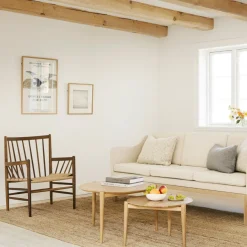 FDB Møbler D102 - Søs (Ø85) Couchtisch Eiche Natur Sale