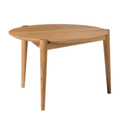 FDB Møbler D102 Søs Couchtisch Ø: 55 cm massive Eiche geölt Fashion