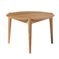 FDB Møbler D102 Søs Couchtisch Ø: 55 cm massive Eiche geölt Fashion