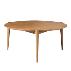 FDB Møbler D102 Søs Couchtisch Ø: 85 cm massive Eiche geölt Hot