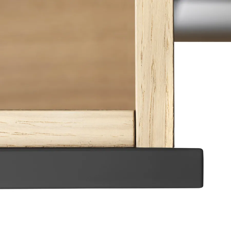 FDB Møbler F22 - Butler Sideboard Natur/Schwarze Front Fashion