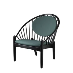 FDB Møbler J166 - Jørna Sessel Schwarz/Dark Green Sale
