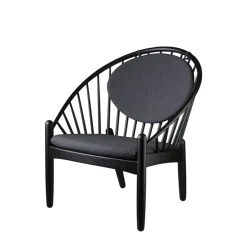 FDB Møbler J166 - Jørna Sessel Schwarz/Dark Grey Hot