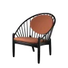 FDB Møbler J166 - Jørna Sessel Schwarz/Brunt Orange New