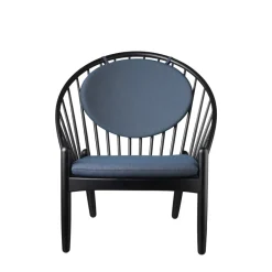 FDB Møbler J166 - Jørna Sessel Schwarz/Dark Blue Best
