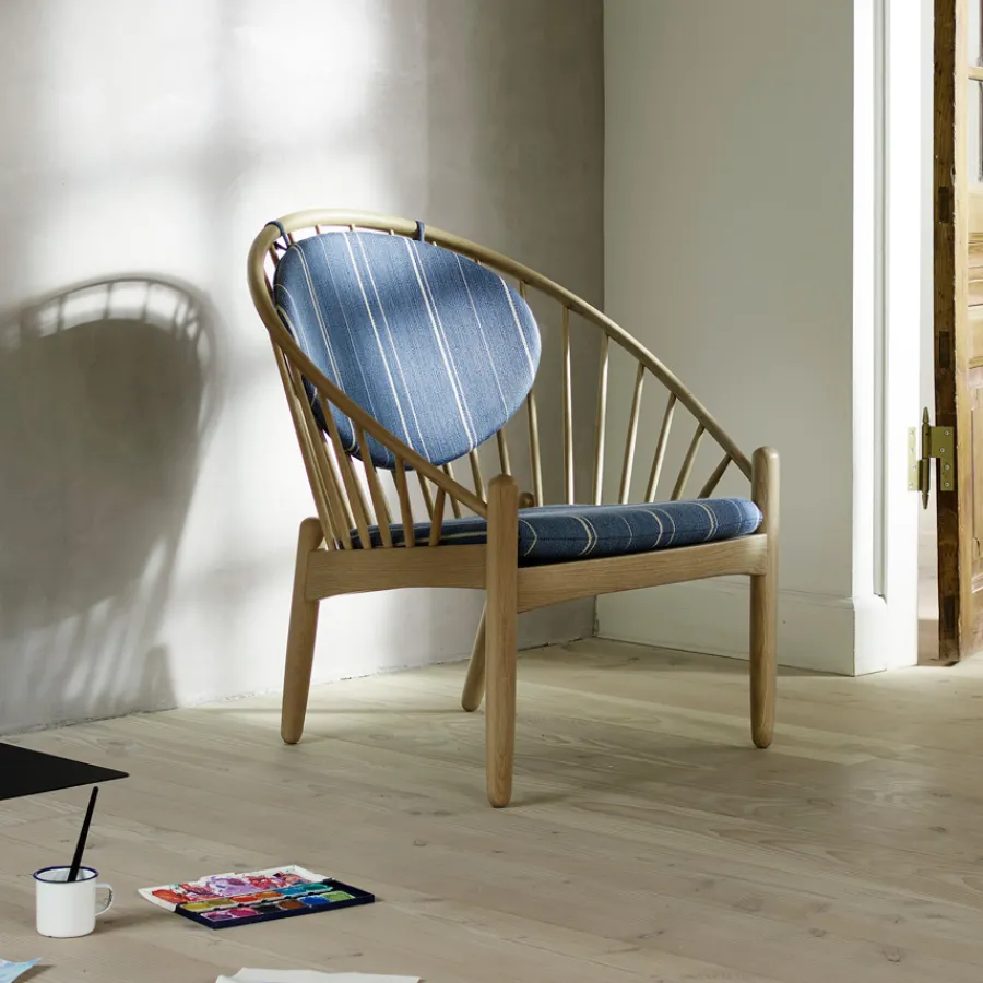 FDB Møbler J166 - Jørna Sessel Natur/Brunt Orange Discount