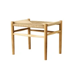 FDB Møbler J83 Hocker Eiche Lackiert/Natur Nordic Swan Ecolabel Best