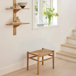 FDB Møbler J83 Hocker Eiche Lackiert/Natur Nordic Swan Ecolabel Best