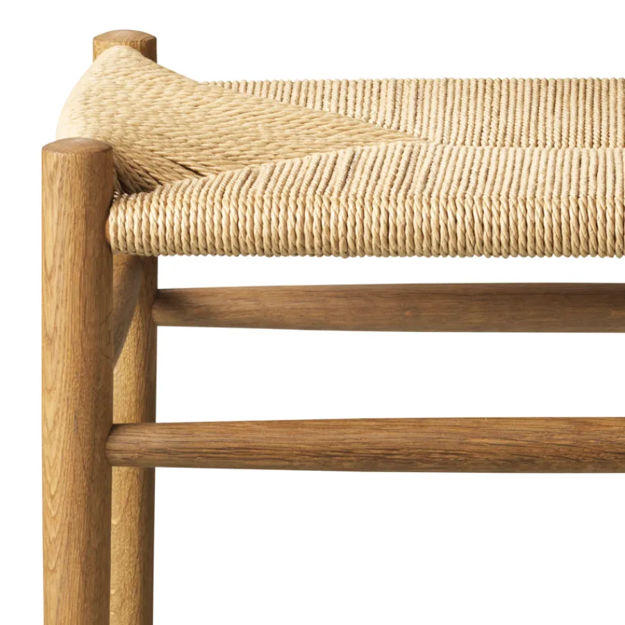FDB Møbler J83 Hocker Geräucherte Eiche/Natur Hot