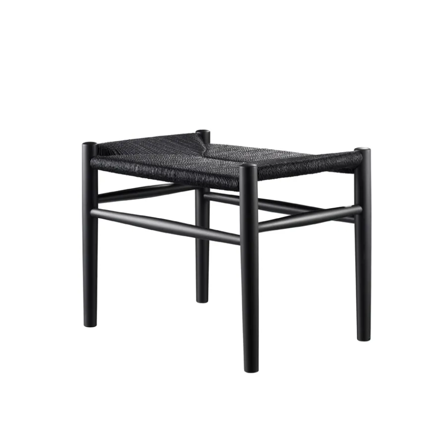 FDB Møbler J83 Hocker Schwarz/Schwarz Hot