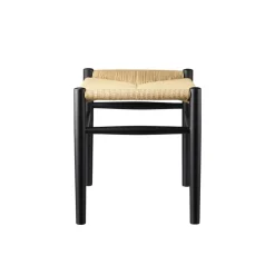FDB Møbler J83 Hocker Schwarz/Natur Nordic Swan Ecolabel Sale