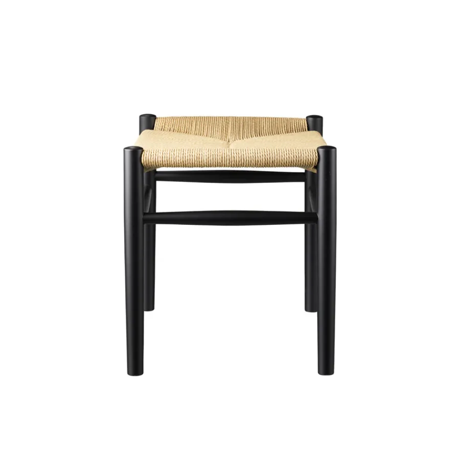 FDB Møbler J83 Hocker Schwarz/Natur Nordic Swan Ecolabel Sale