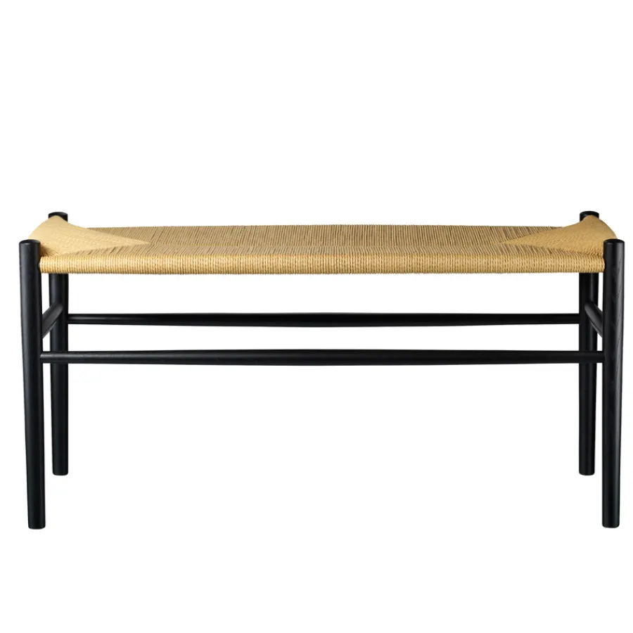 FDB Møbler J163 Piano bench Klavierbank Schwarz/Natur Online