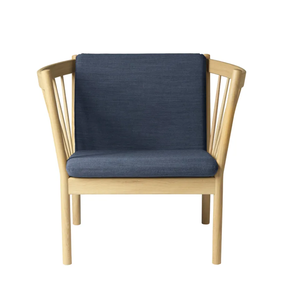 FDB Møbler J146 Sessel Eiche/Dunkelblau Clearance