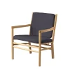 FDB Møbler J147 Sessel Eiche lackiert Dark Grey Best
