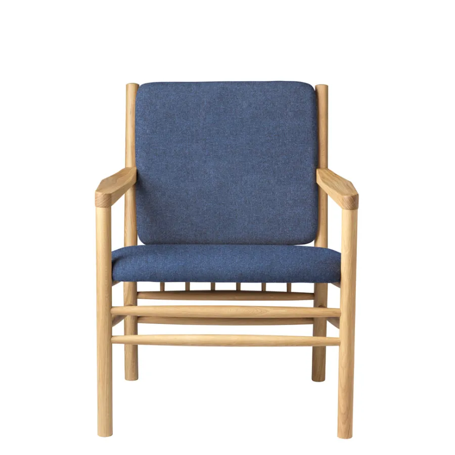FDB Møbler J147 Sessel Eiche lackiert Dark Blue Hot
