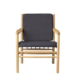 FDB Møbler J147 Sessel Eiche lackiert Dark Grey Best