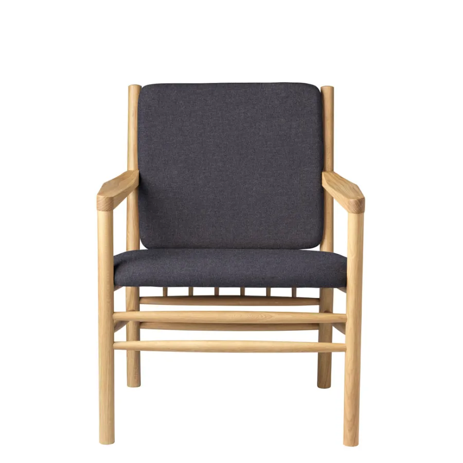 FDB Møbler J147 Sessel Eiche lackiert Dark Grey Best