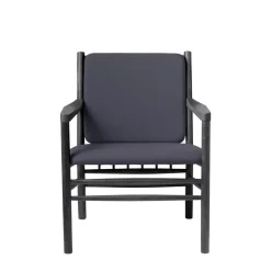 FDB Møbler J147 Sessel Schwarz/ Dunkelblau Fashion