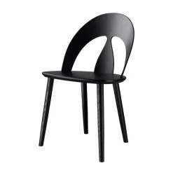 FDB Møbler J45 SKALSTOL Stuhl Schwarz New