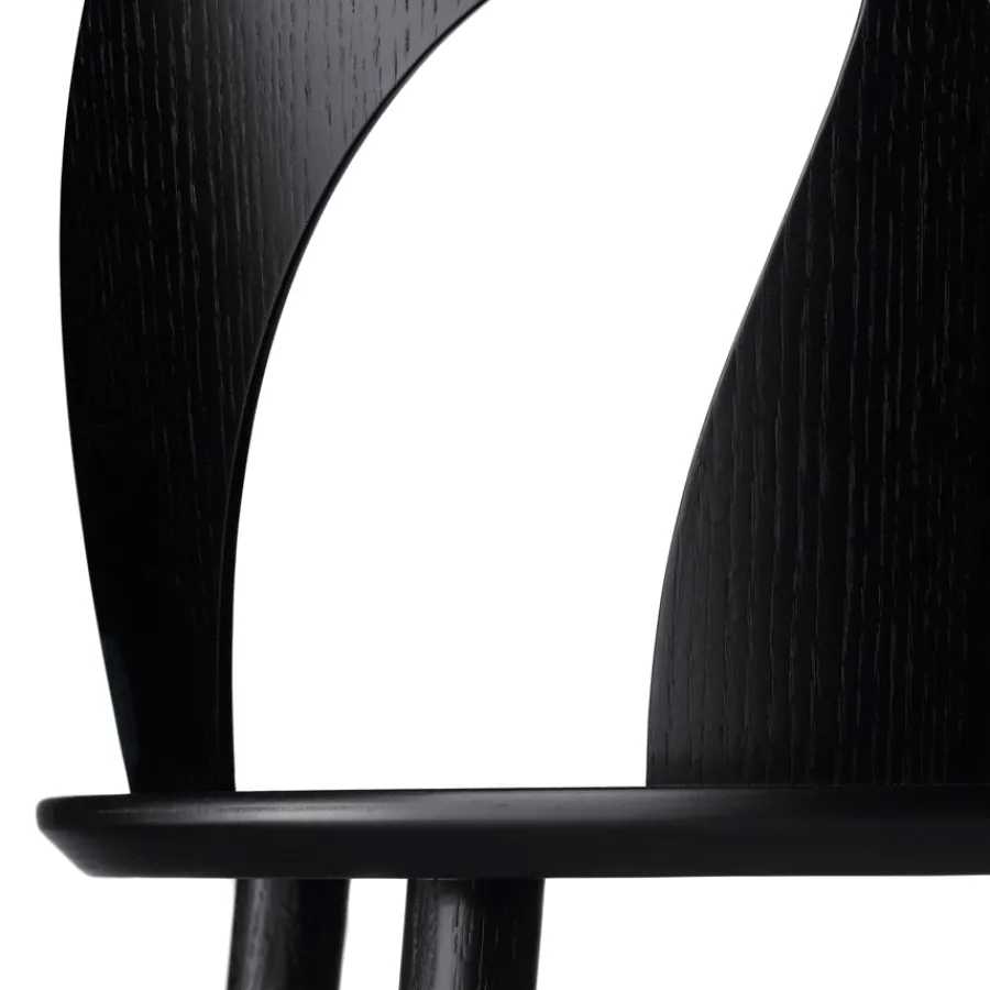 FDB Møbler J45 SKALSTOL Stuhl Schwarz New