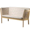 FDB Møbler J148 Sofa Natur/Rot kariert Best