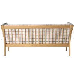 FDB Møbler J149 Sofa Natur/Rot kariert Outlet