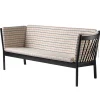 FDB Møbler J149 Sofa Schwarz/Rot kariert Online