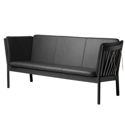 FDB Møbler J149 Sofa Schwarz/Schwarz New