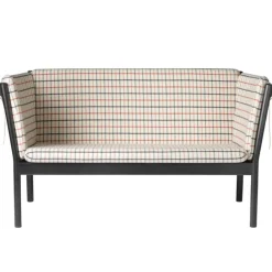 FDB Møbler J148 Sofa Schwarz/Rot kariert Fashion