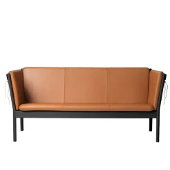 FDB Møbler J149 Sofa Schwarz/Cognac Outlet